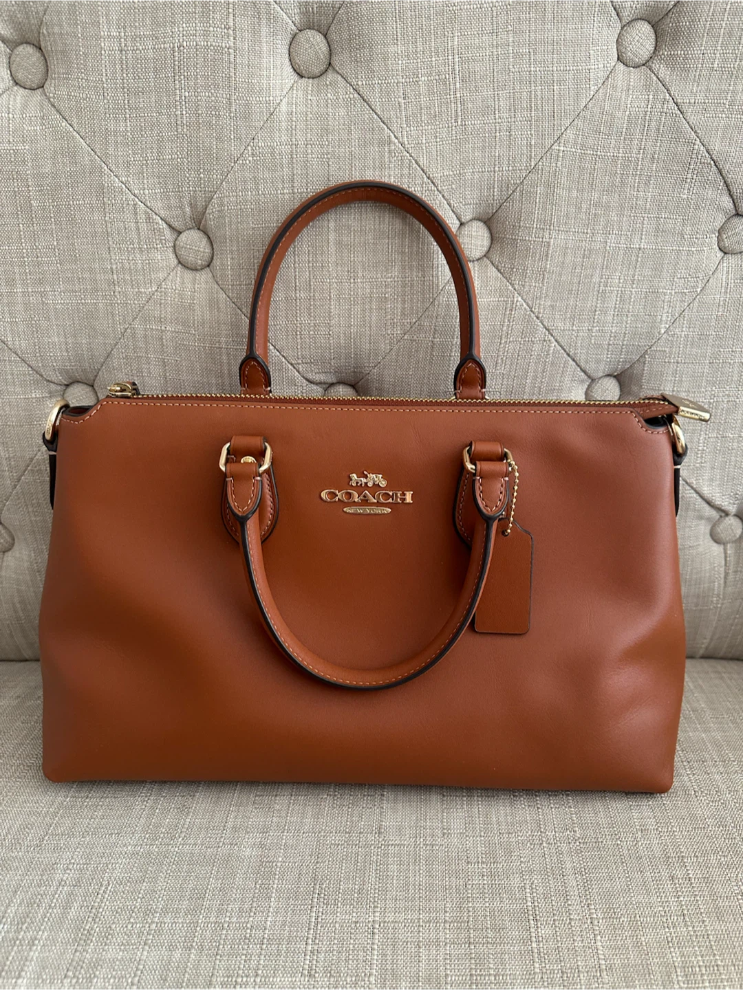 Coach Brown Leather Satchel Handbag