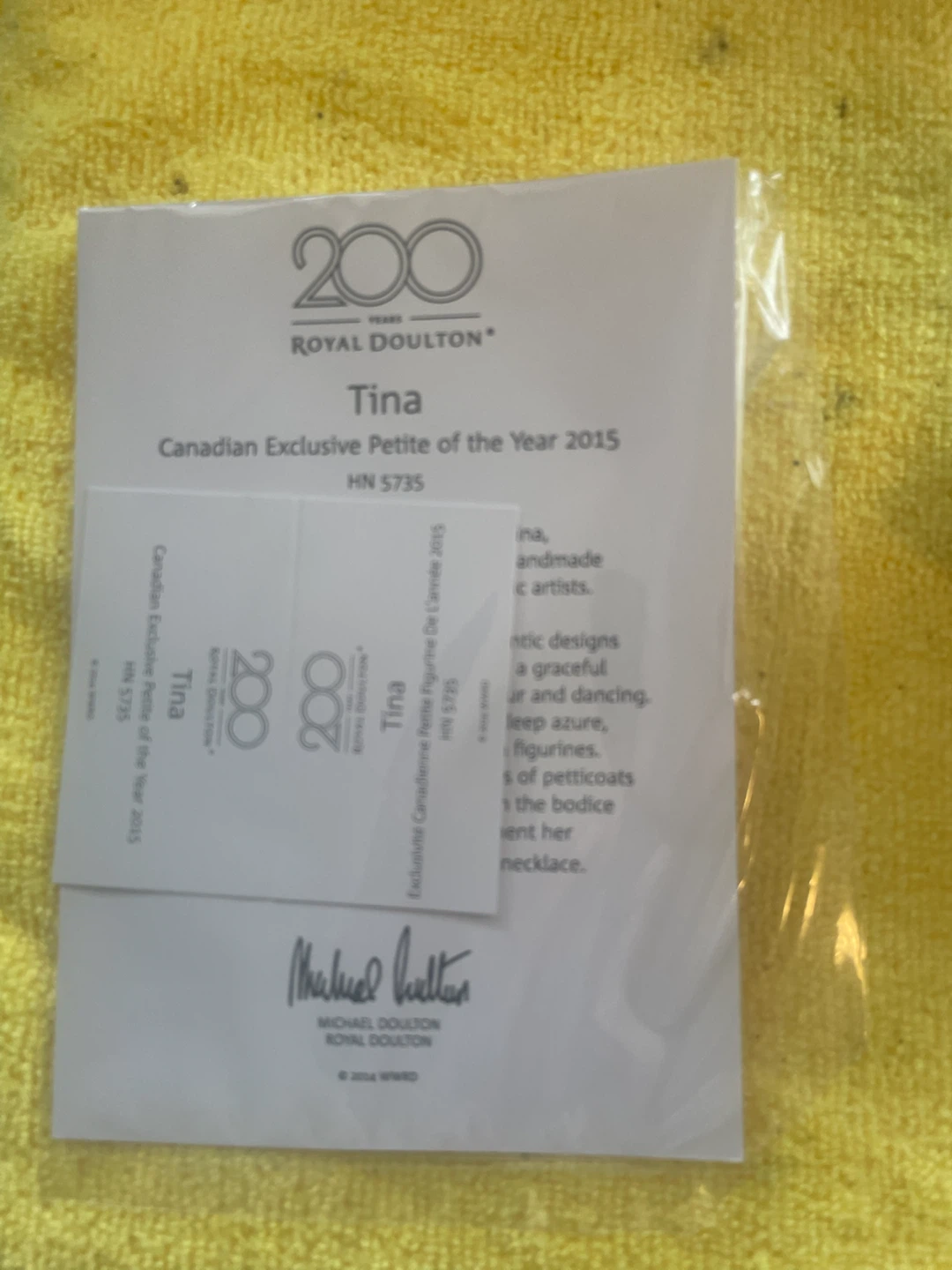 Royal Doulton Tina Canadian Exclusive Petite of the Year 2015 - photo 5