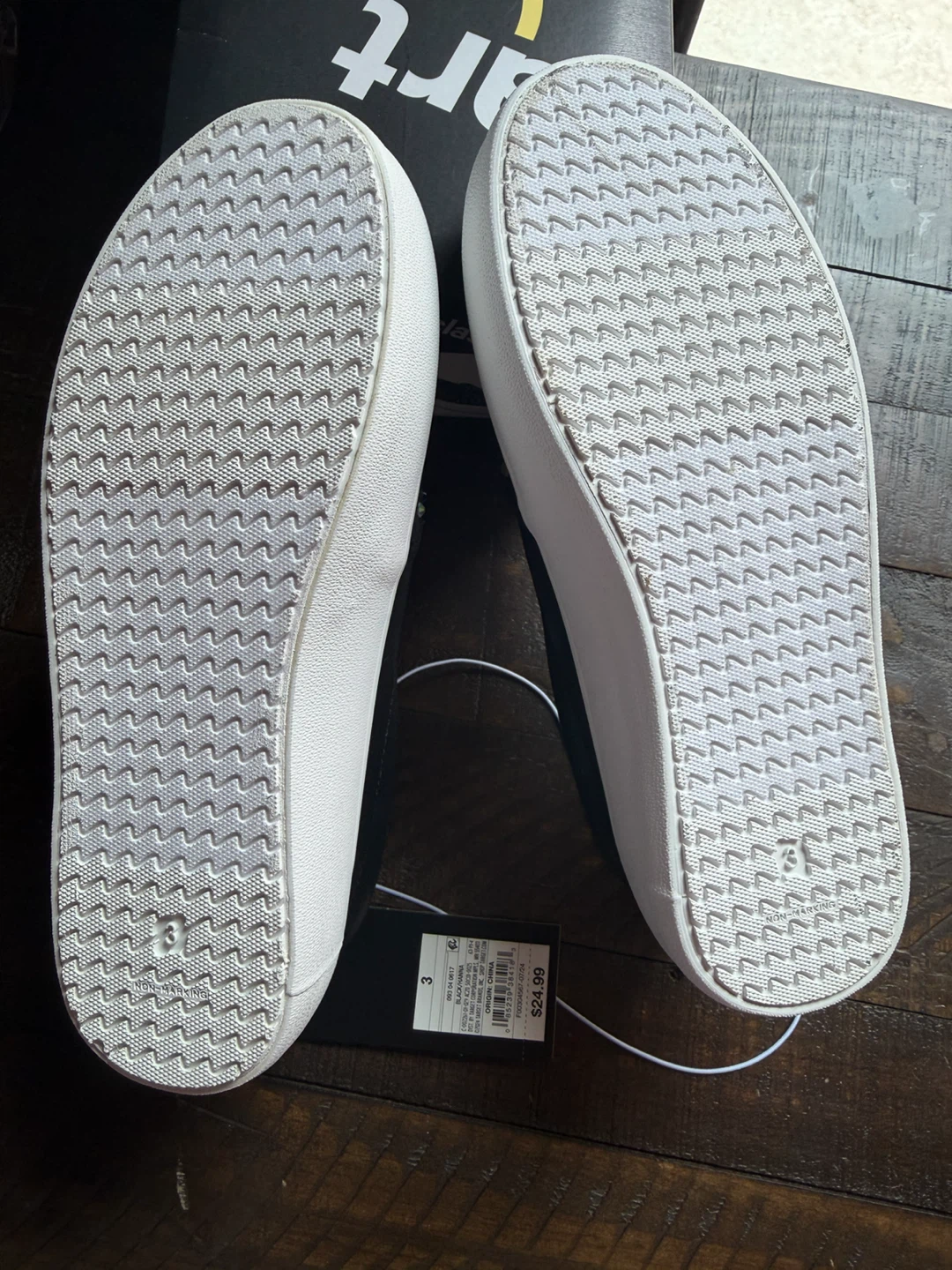 Art Class Black Rhinestone Slip-On Sneakers Size 3 - photo 2