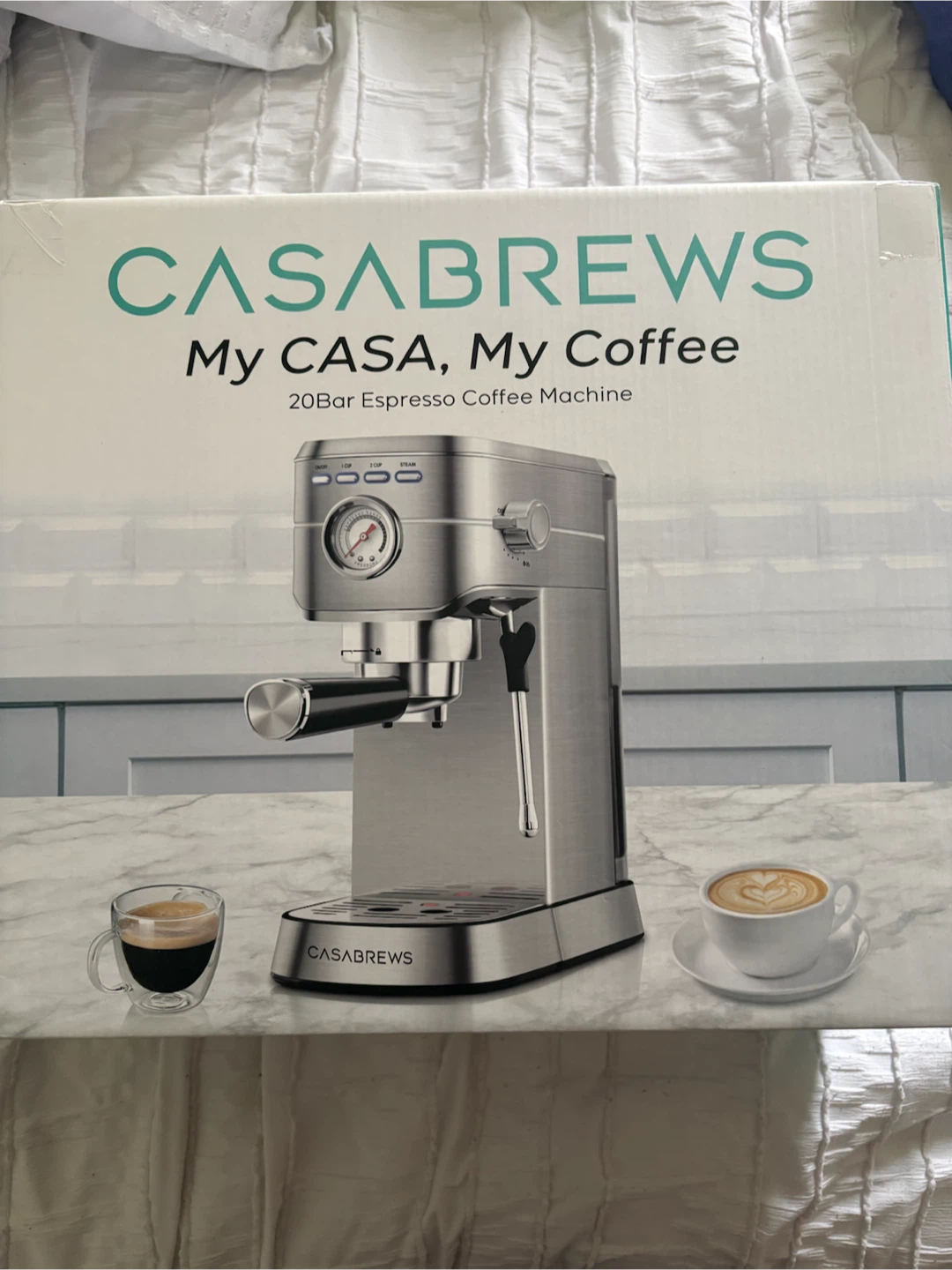 CASABREWS 20 Bar Espresso Coffee Machine - Silver - photo 3