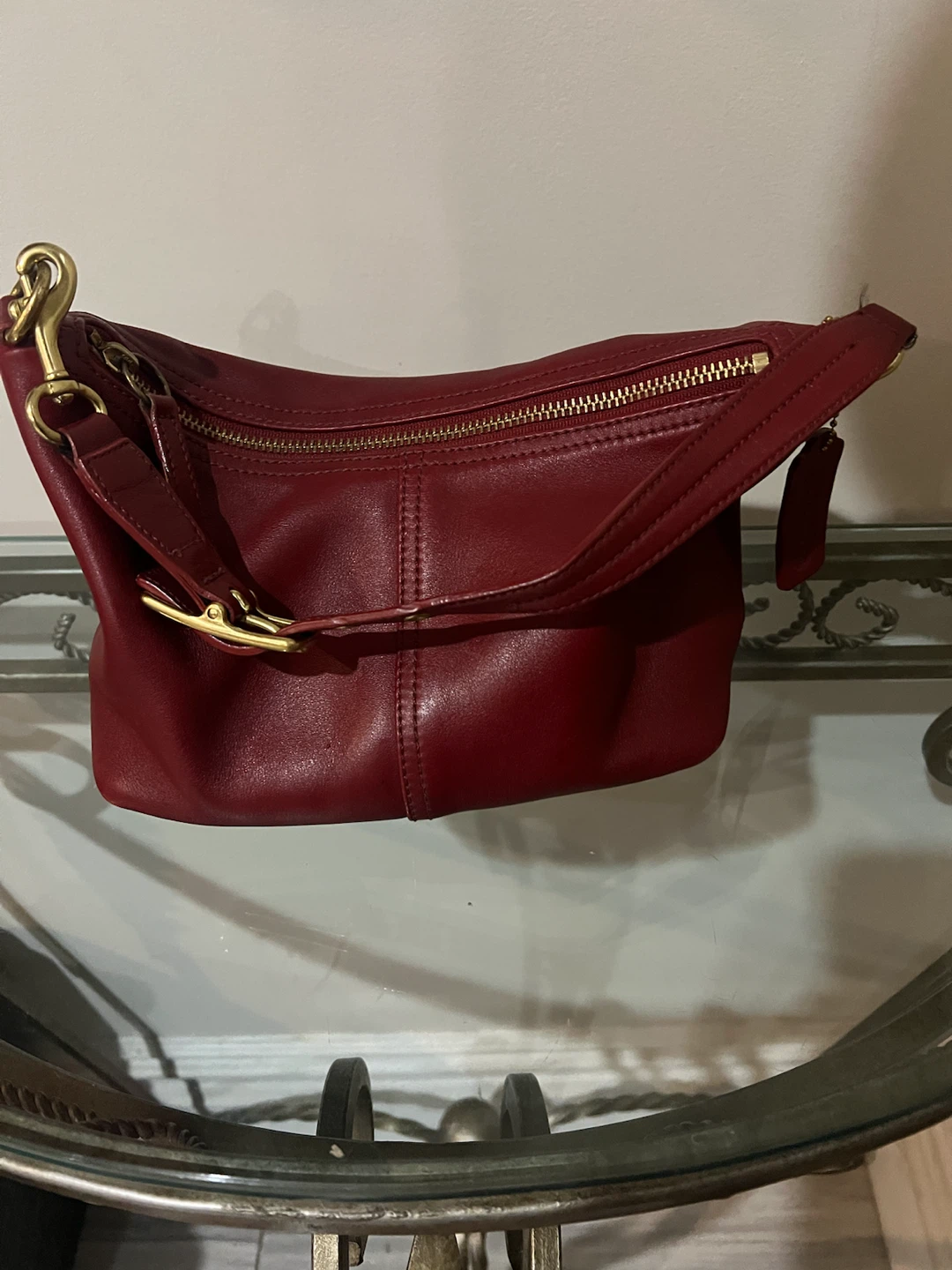 Coach Burgundy Leather Shoulder Bag - photo 3