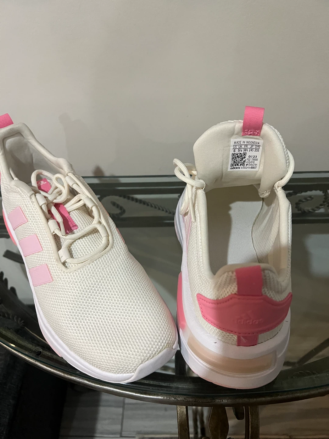 Adidas Women's Cloudfoam Shoes White/Pink - photo 2