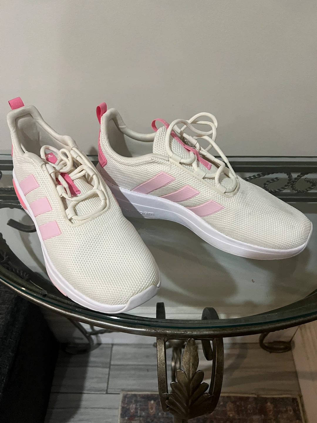 Adidas Women's Cloudfoam Shoes White/Pink - photo 3