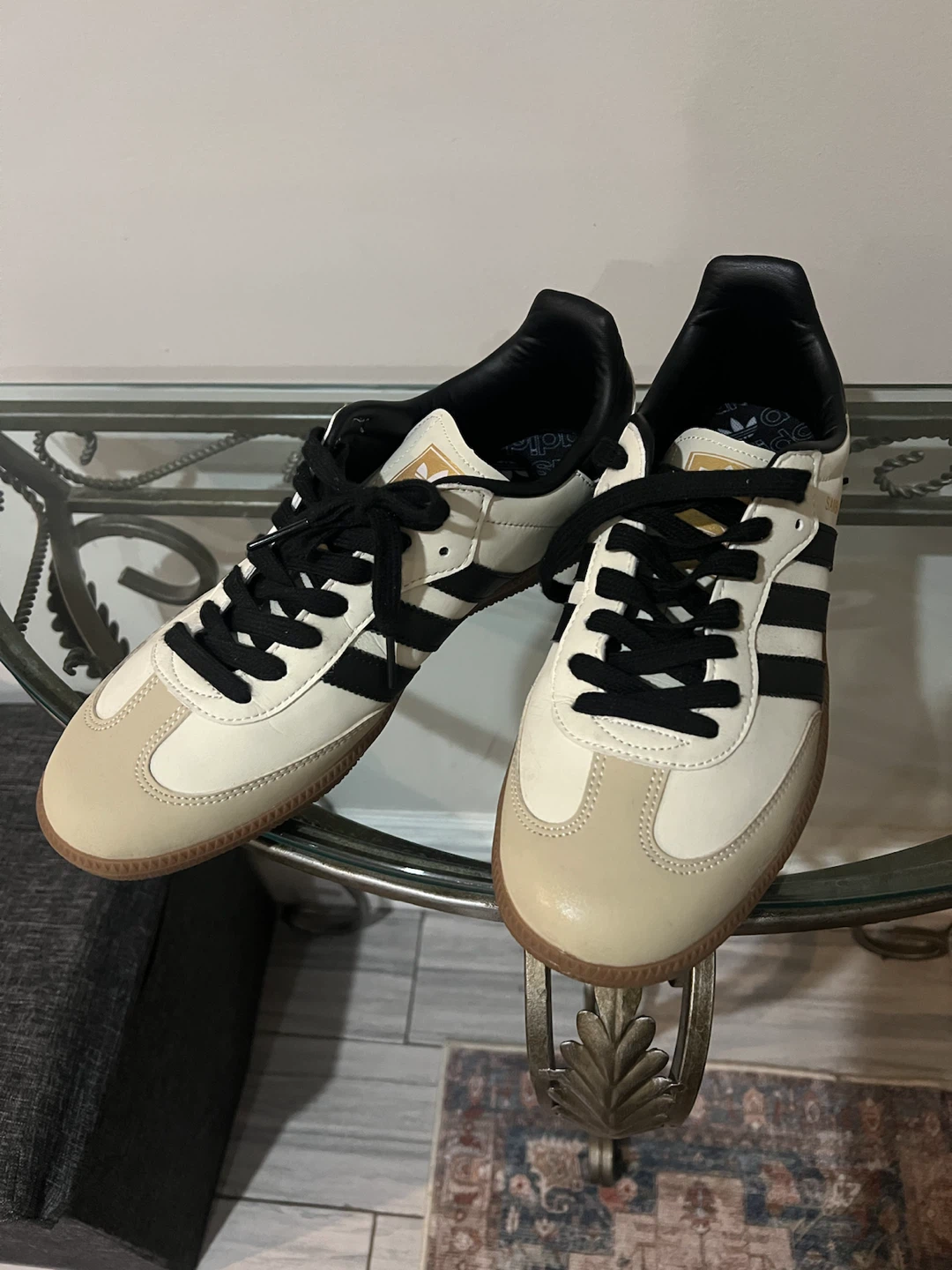 Adidas Samba OG Shoes Cream White Black Size 8.5