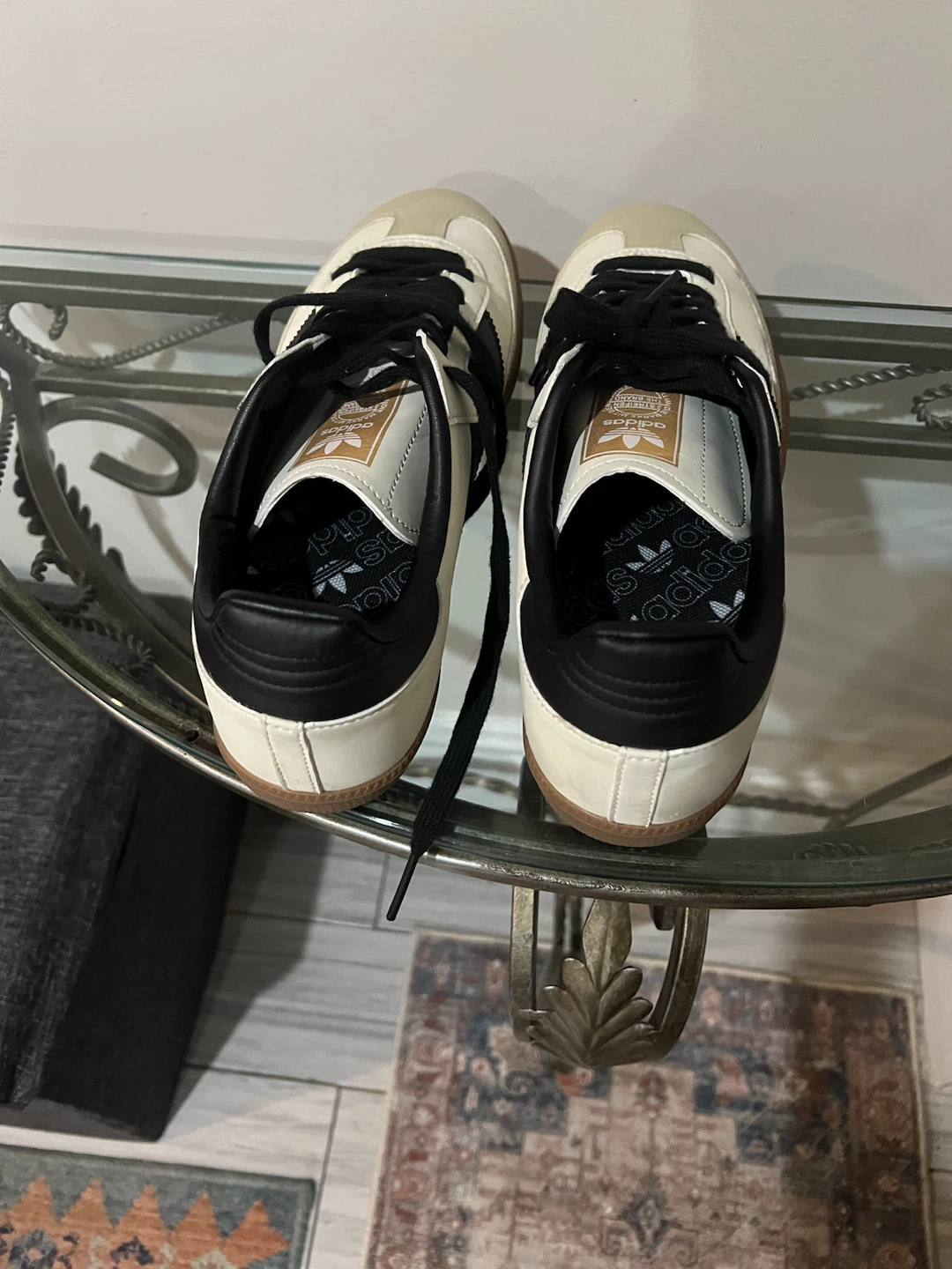 Adidas Samba OG Shoes Cream White Black Size 8.5 - photo 4