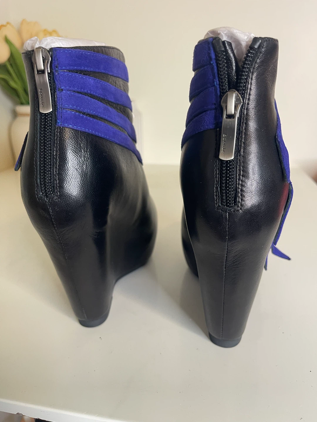 Bonnie Sue Wedge Ankle Boots