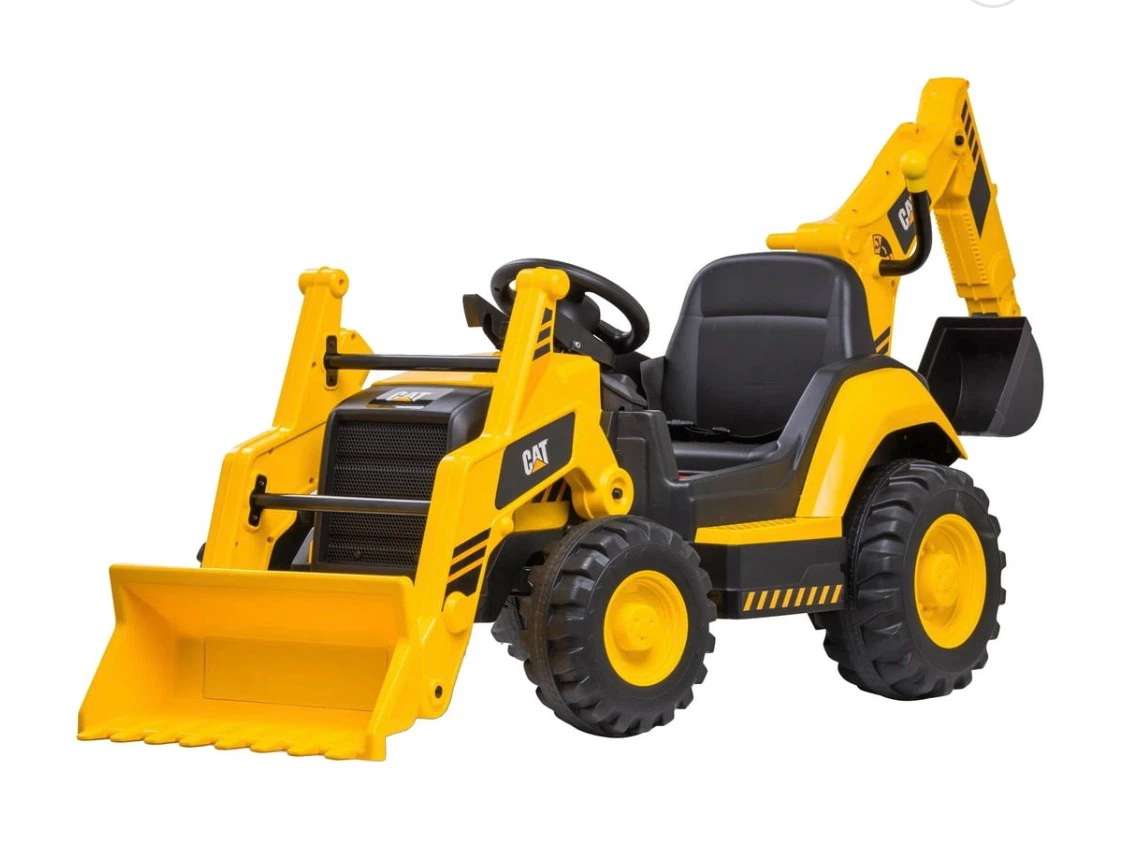 CAT Kid Trax 12V CAT Backhoe Loader Ride-On Excavator