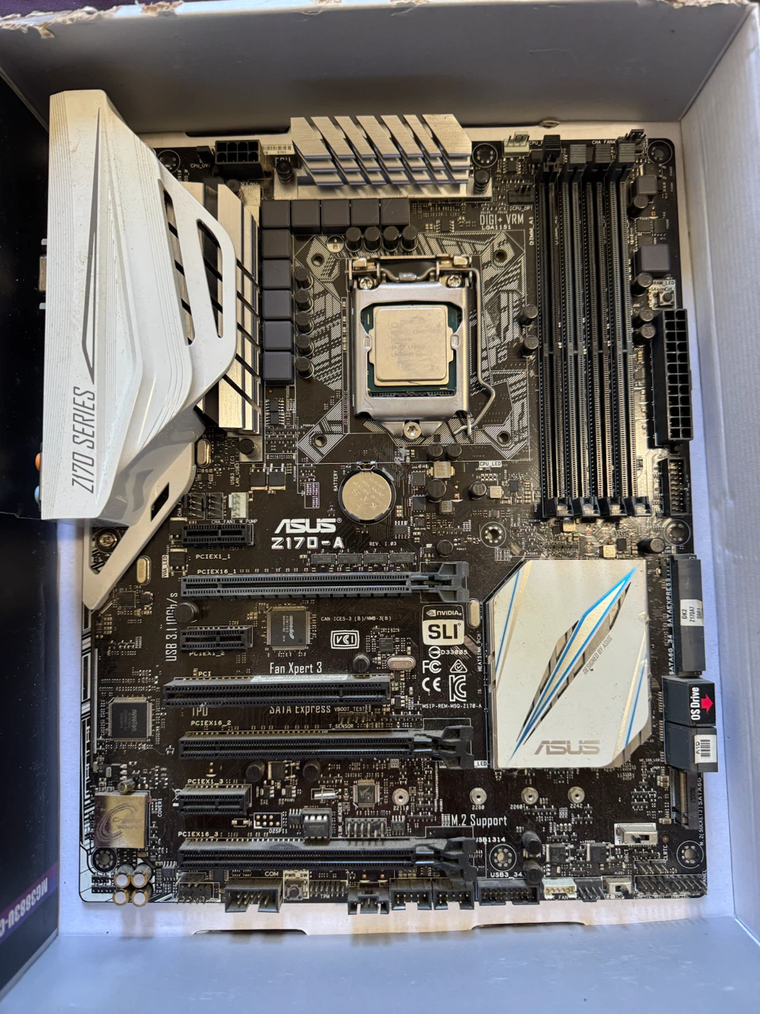 ASUS Z170-A Gaming Motherboard with Intel i5-6600k CPU