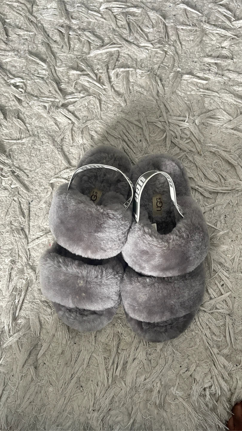 UGG Fluff Yeah Slides Grey - photo 2