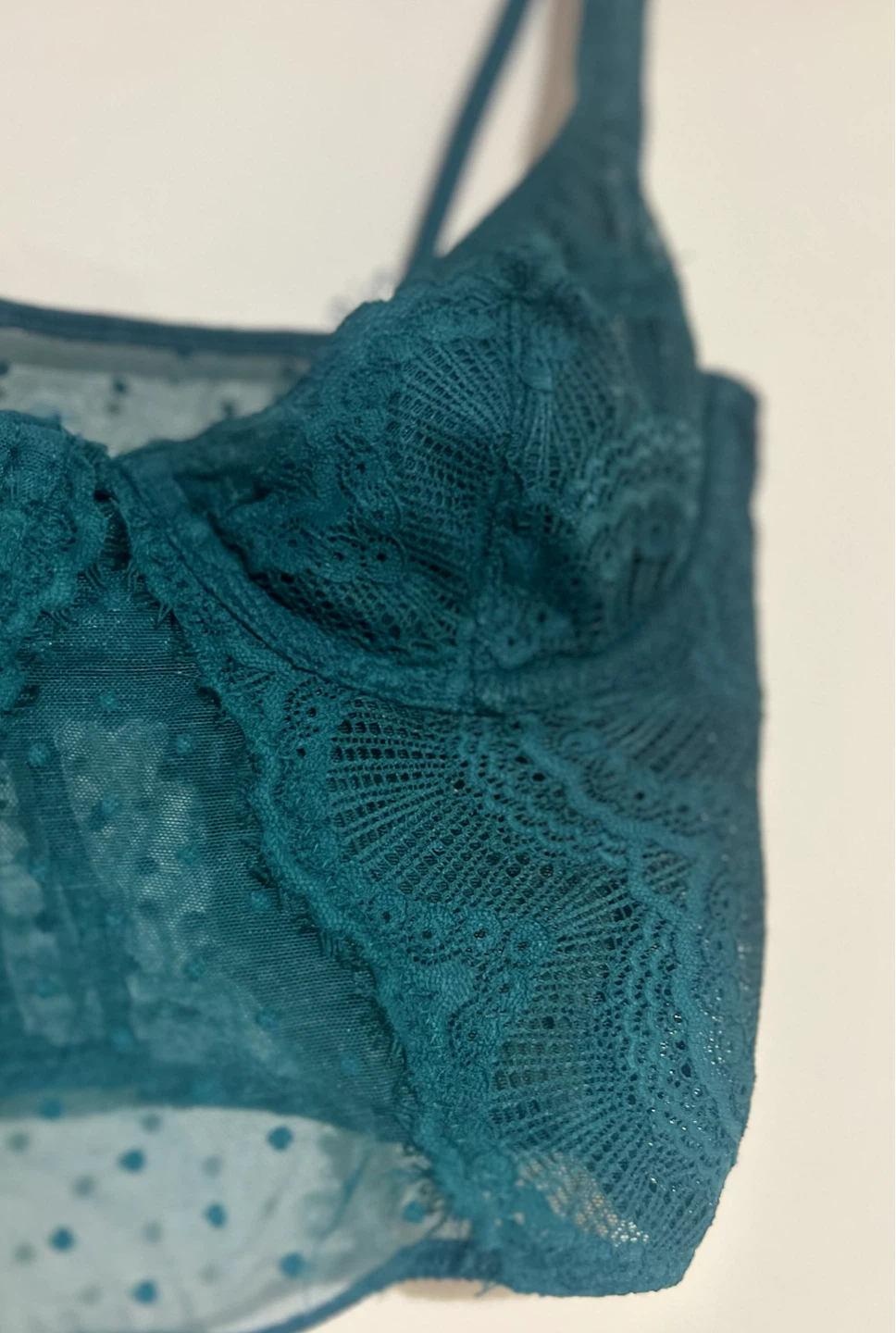 UO Teal Lace Corset Top - photo 3