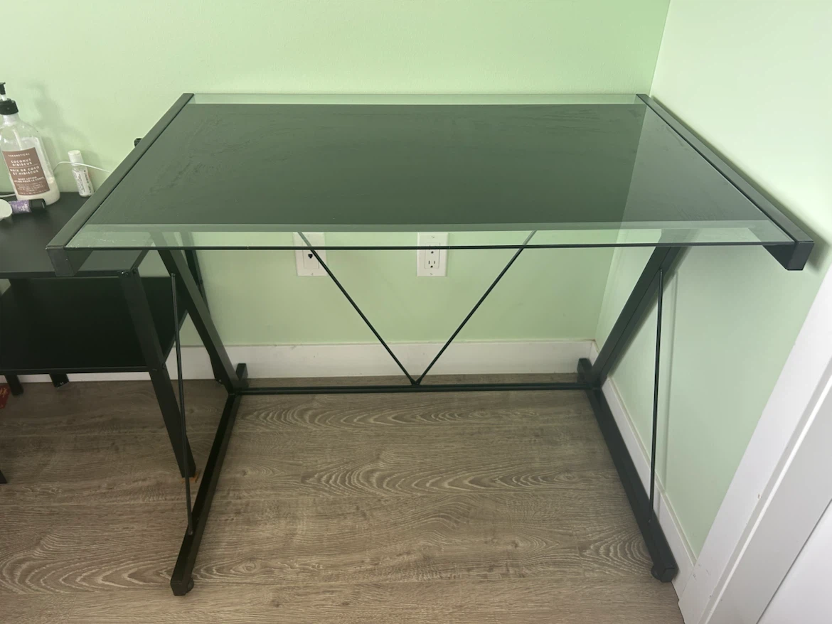 Glass Top Desk