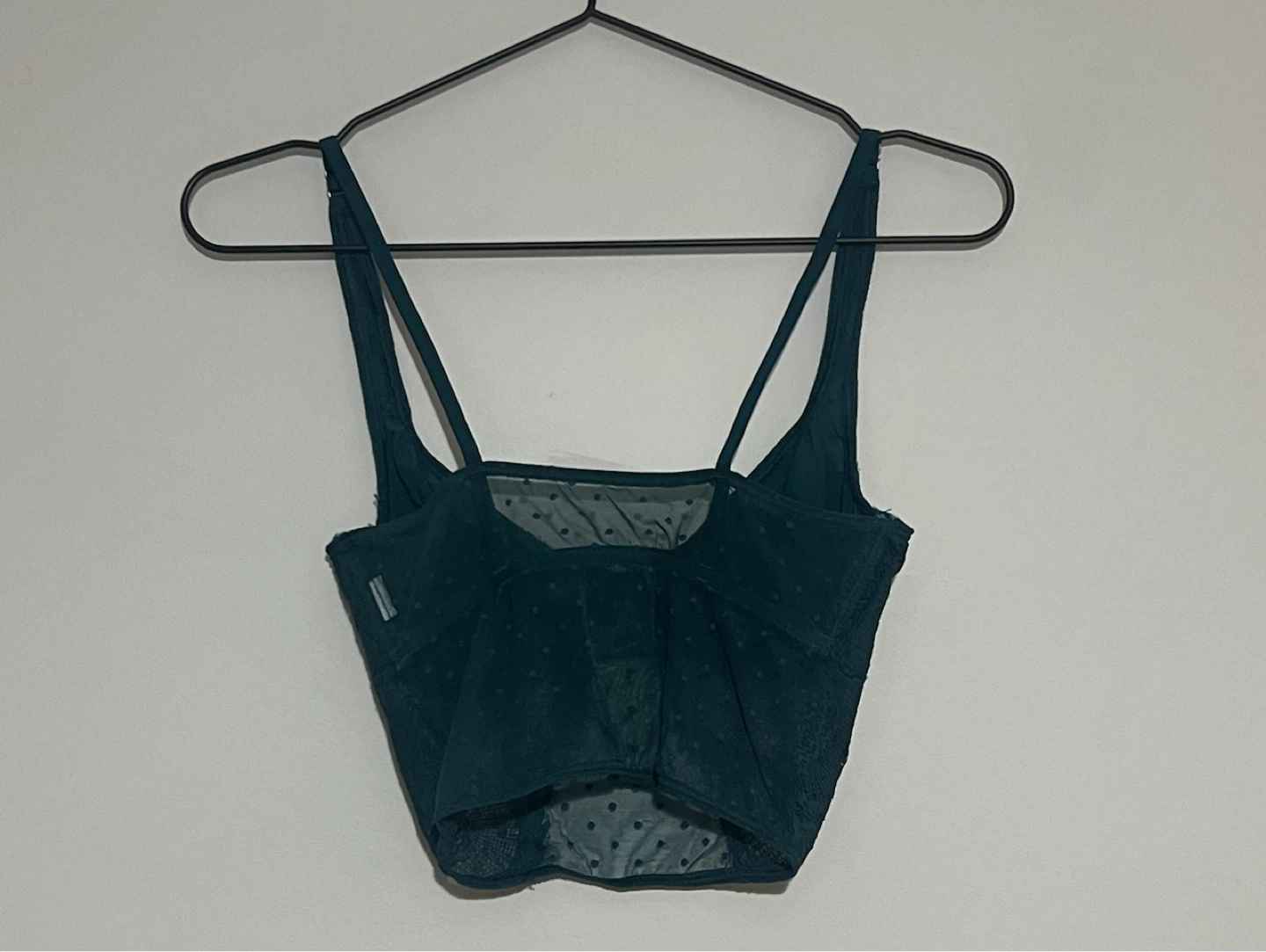 UO Teal Lace Corset Top - photo 4