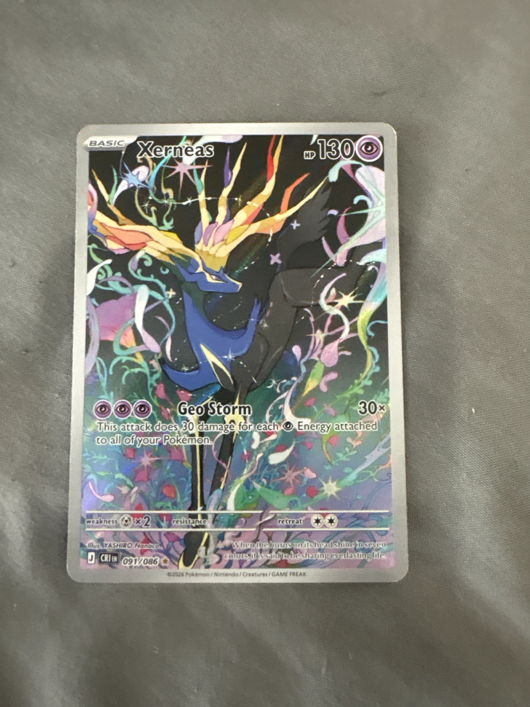 Pokemon Xerneas Card