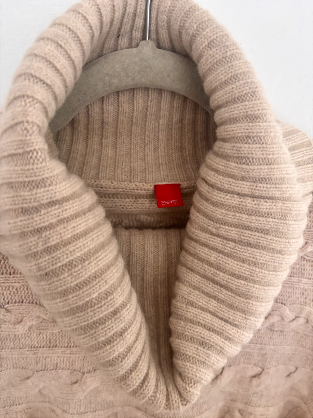 Esprit Cowl Neck Cable Knit Poncho - photo 2