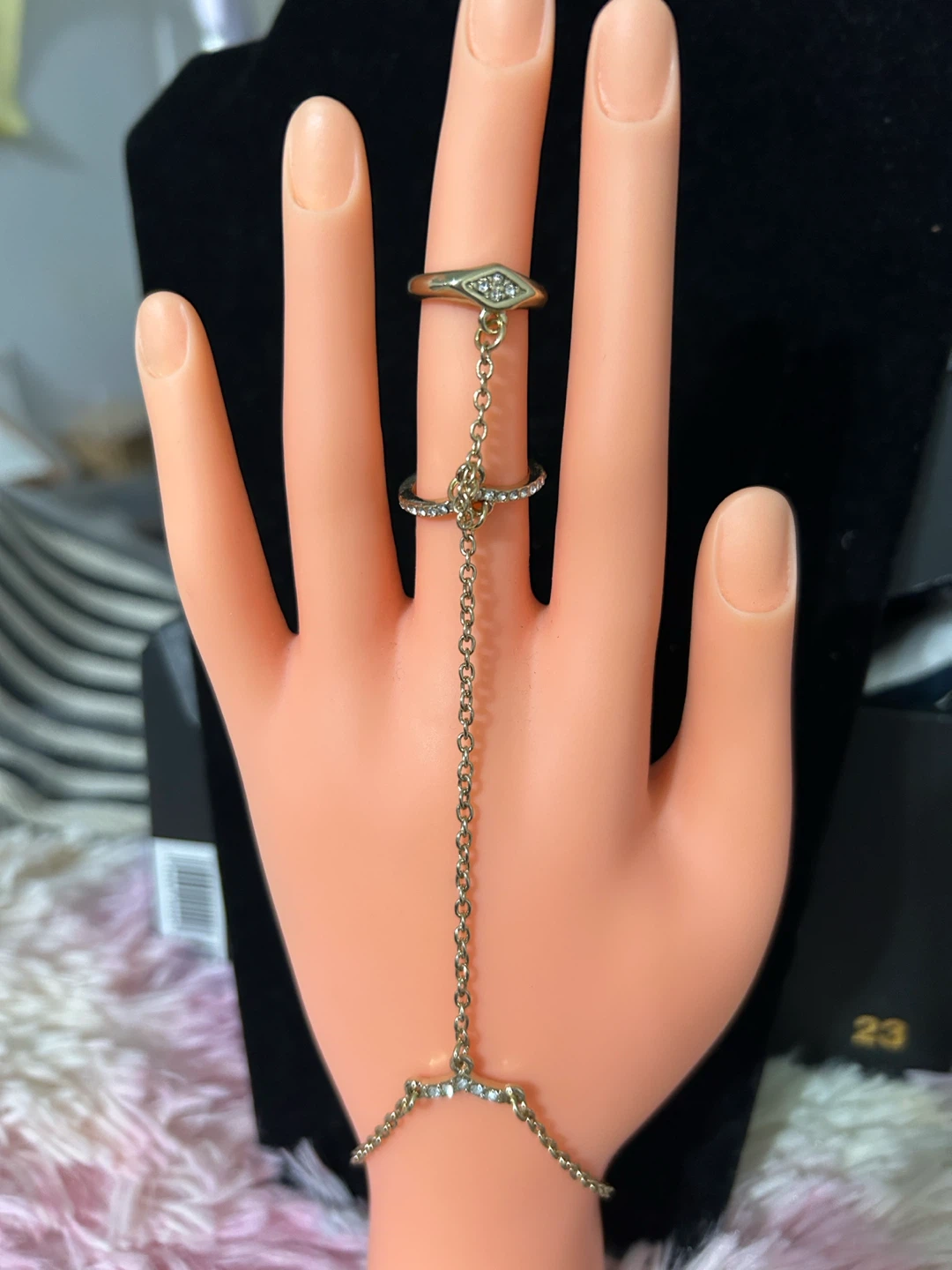 Gold Tone Ring Bracelet