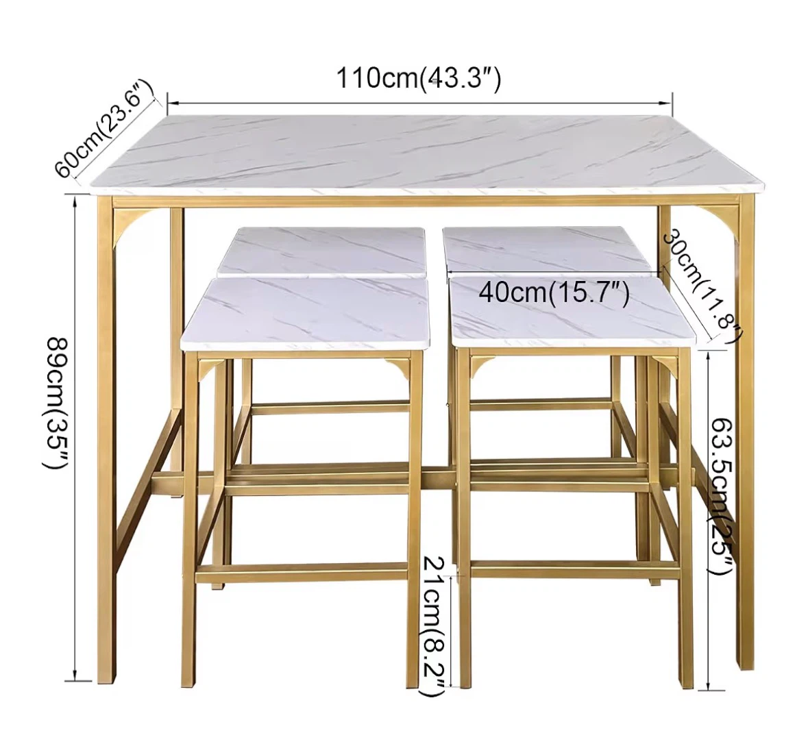 Table and Stools - photo 2