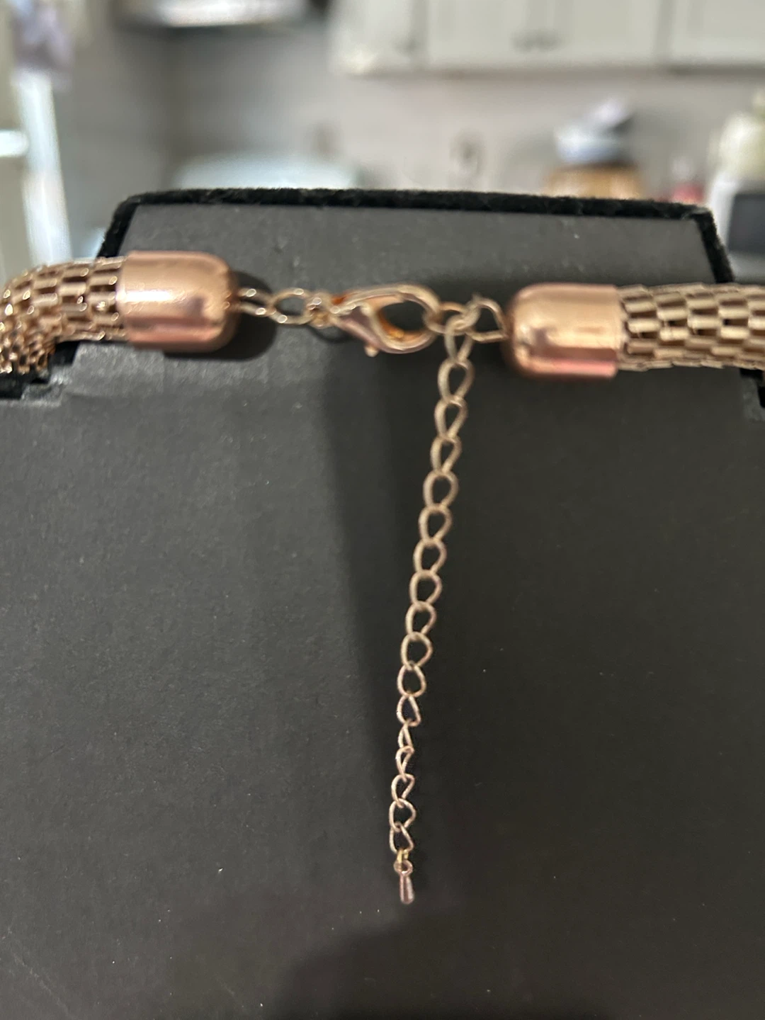 Rose Gold Tone Beaded Statement Necklace - photo 4