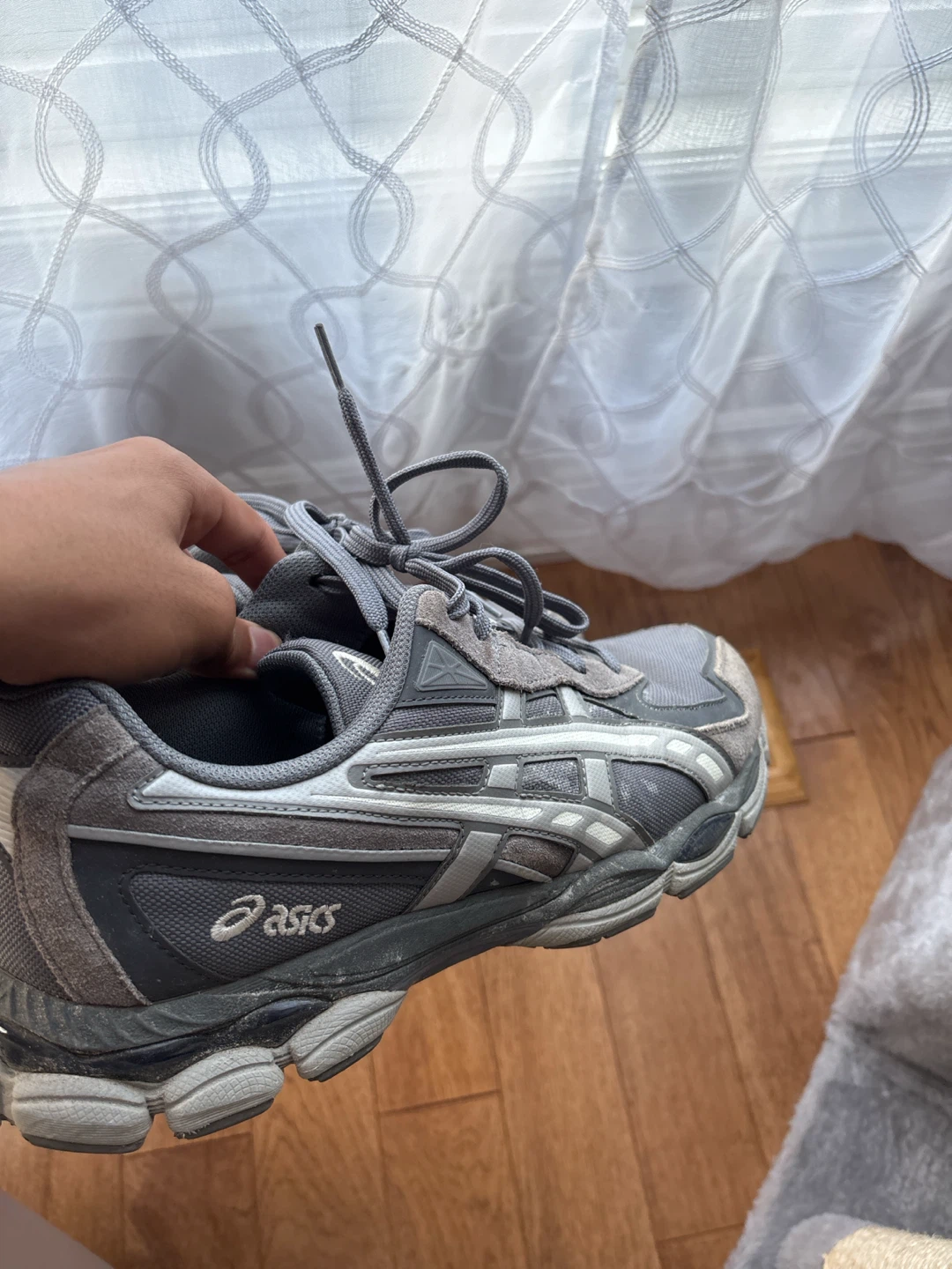 ASICS Grey Running Shoes size 10.5