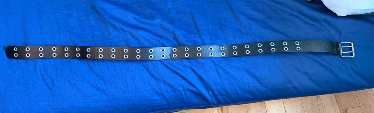 Black Double Grommet Belt