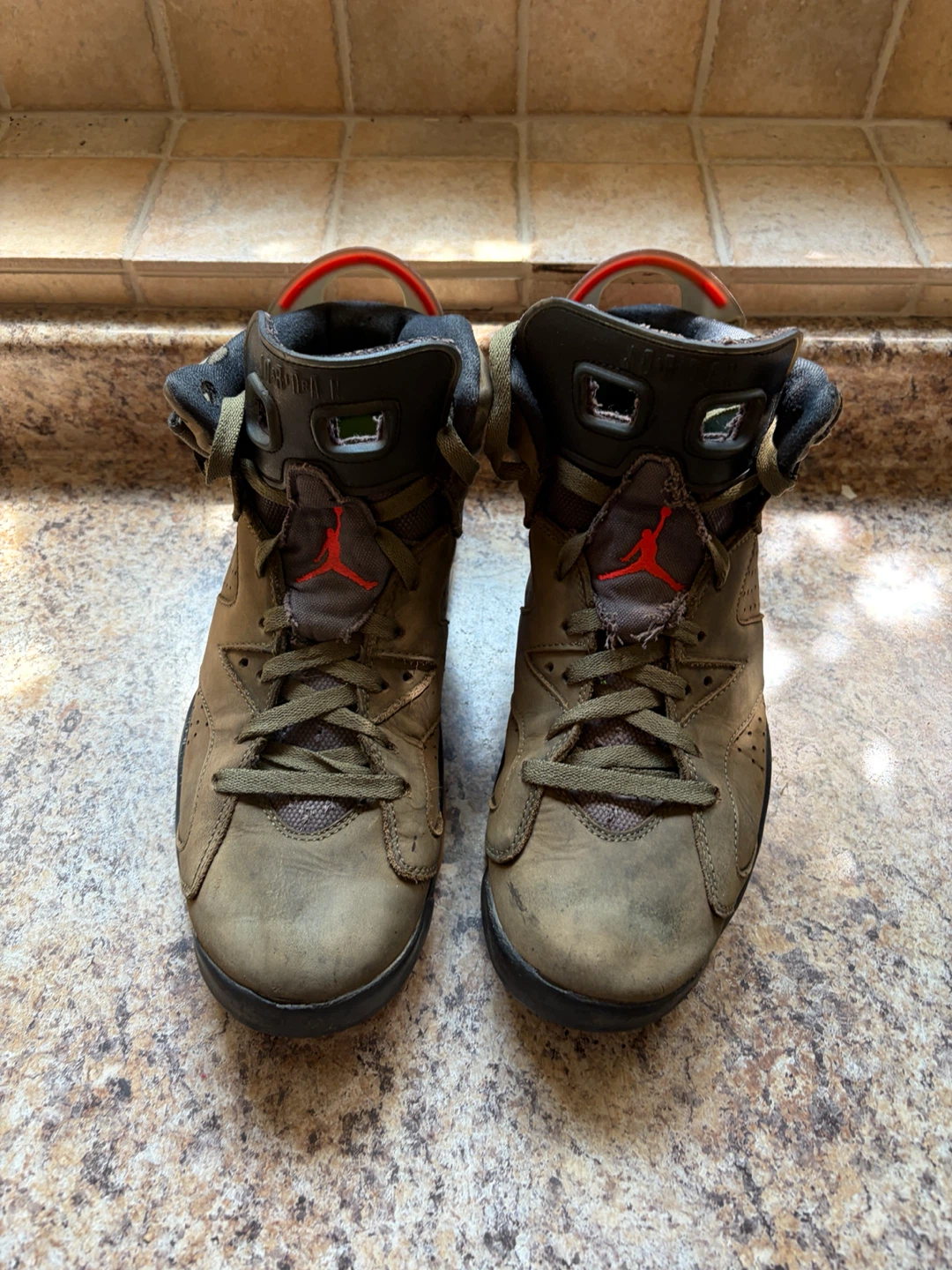 Air Jordan 6 Travis Scott Olive - photo 5
