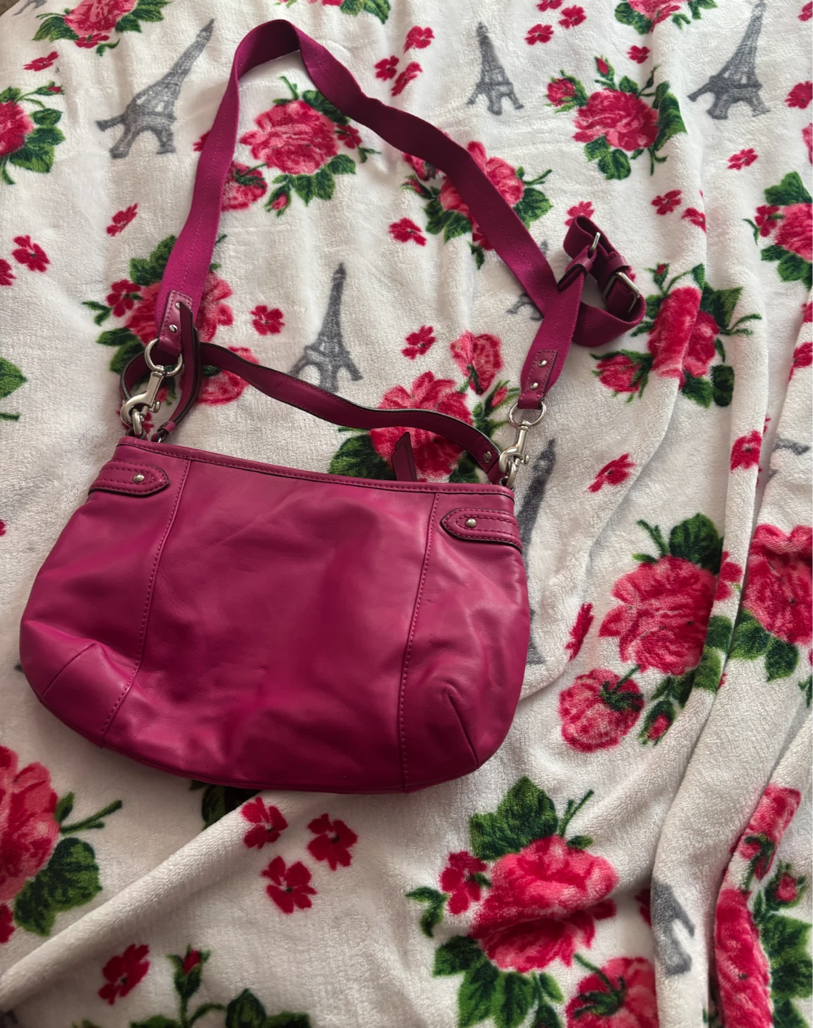 Coach Pink Leather Hobo Shoulder Bag - photo 2