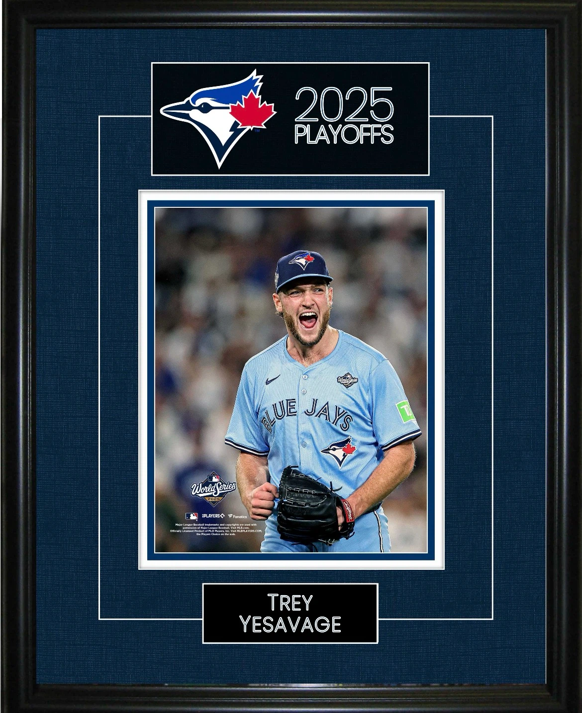 Trey Yesavage 2025 Toronto Blue Jays Playoffs Framed Photo