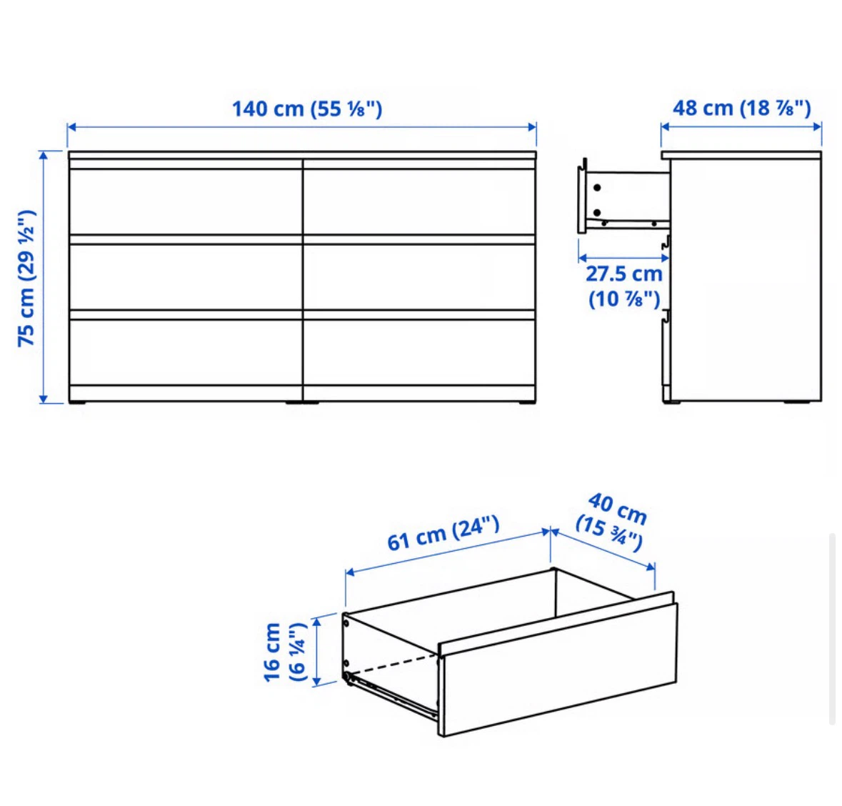 IKEA Malm Dresser - photo 2