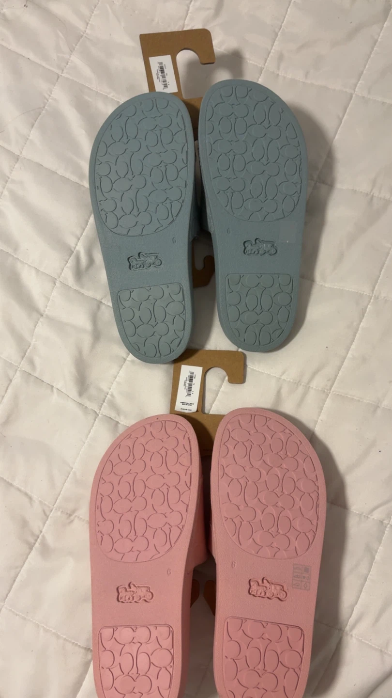 Coach Slides - Pink & Blue - Size 6 - photo 2