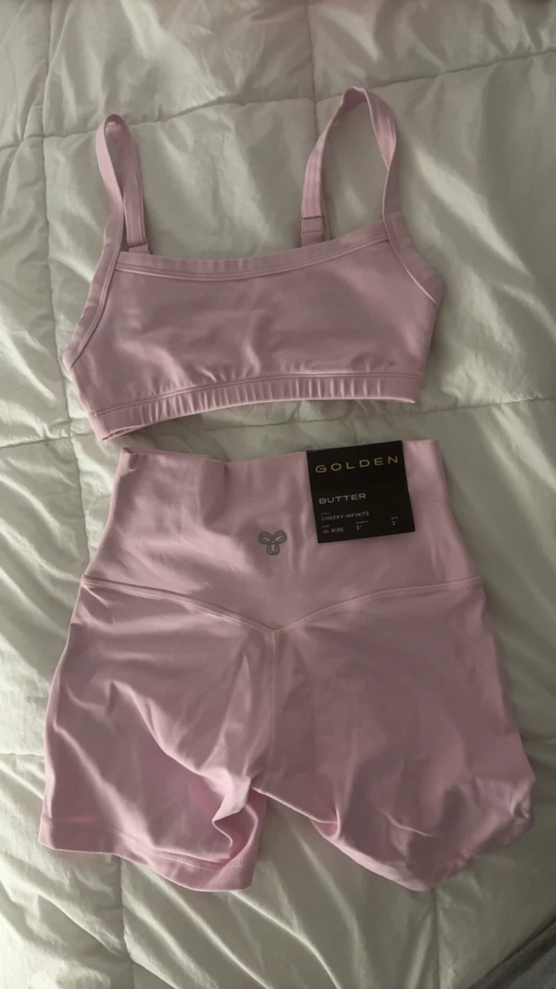 Tna Butter Cheeky Shorts,  Bra Set Pink Size 2