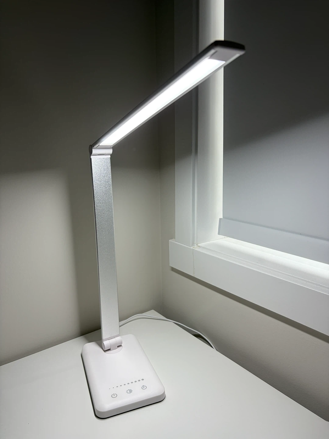 Adjustable LED Desk Lamp with USB Charging Port