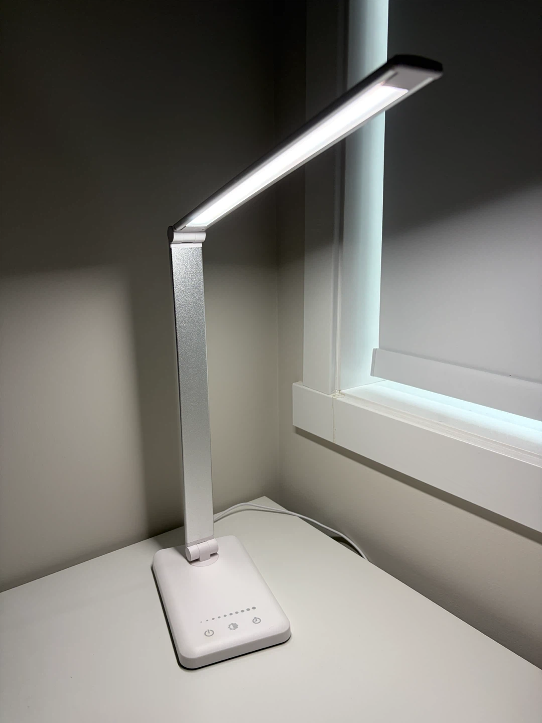 Adjustable LED Desk Lamp with USB Charging Port - photo 2