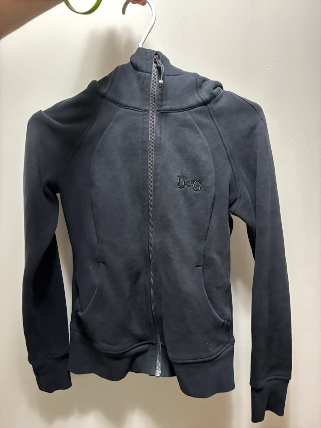 Black Lululemon Zip-Up Hoodie in good condition