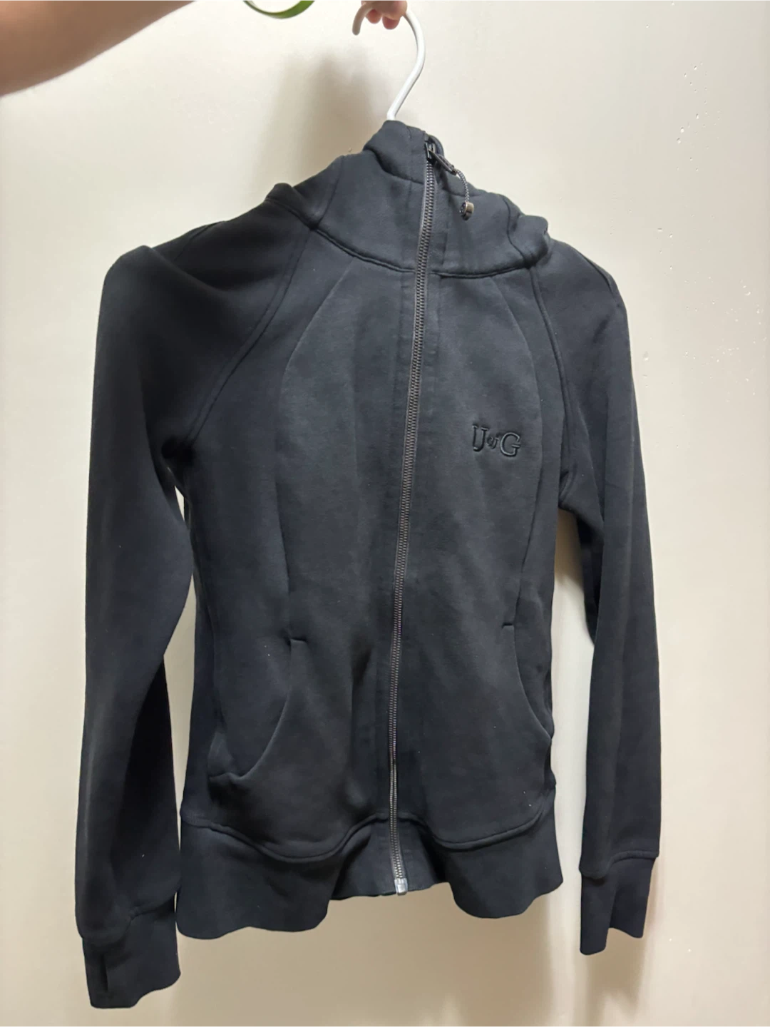 Black Lululemon Zip-Up Hoodie in good condition - photo 2