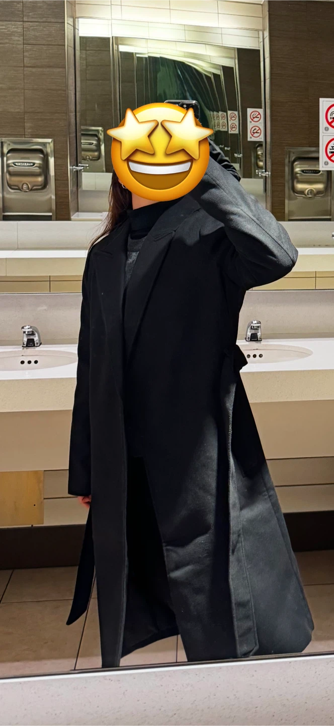 H&M Black Wool-Blend Coat - photo 3