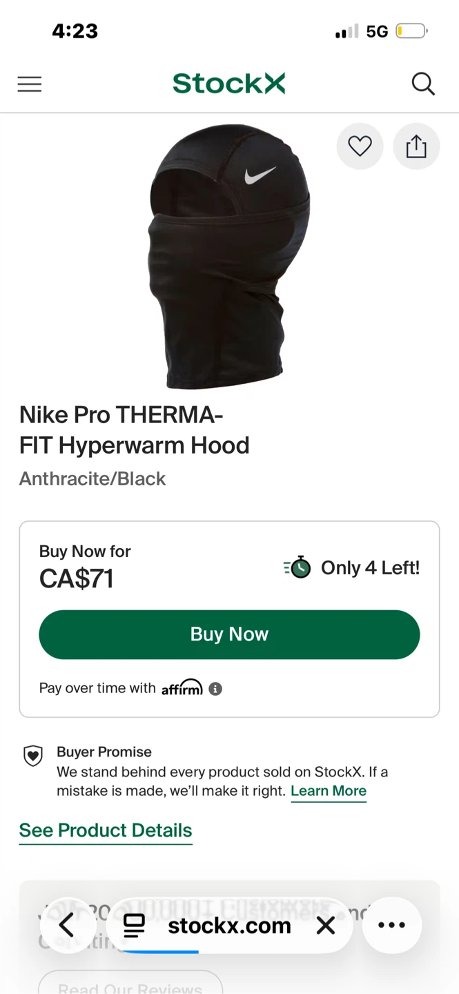 Nike Pro Therma-FIT Hood