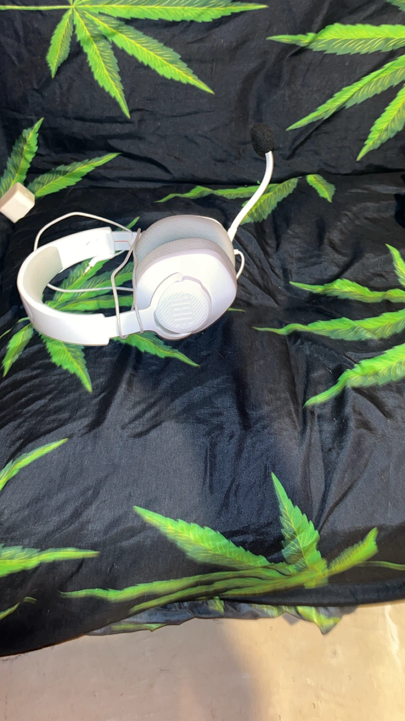 JBL White On-Ear Headphones with Microphone