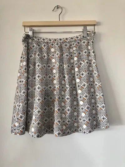 H&M skirt geometric pattern
