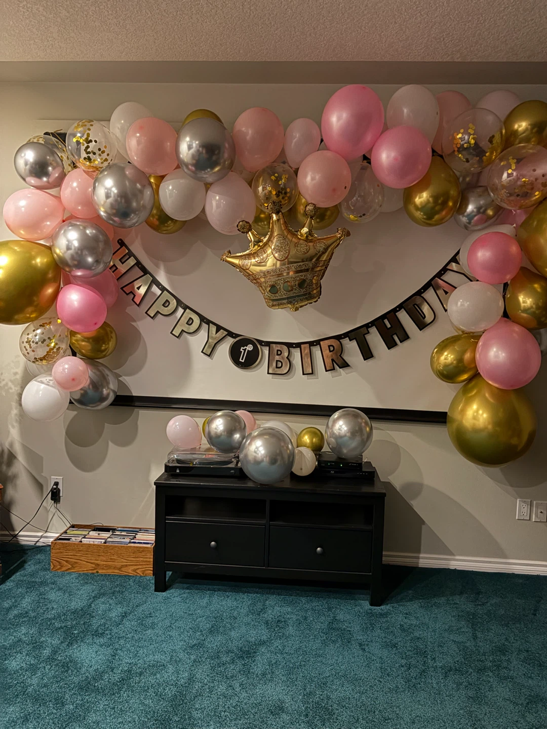 Birthday Balloon Arch & Crown Kit