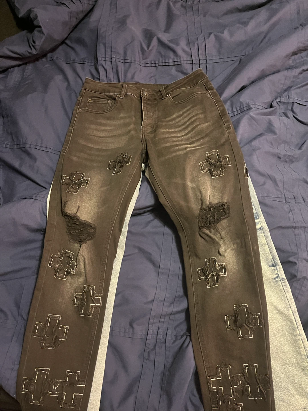 Ksubi ripped jeans black