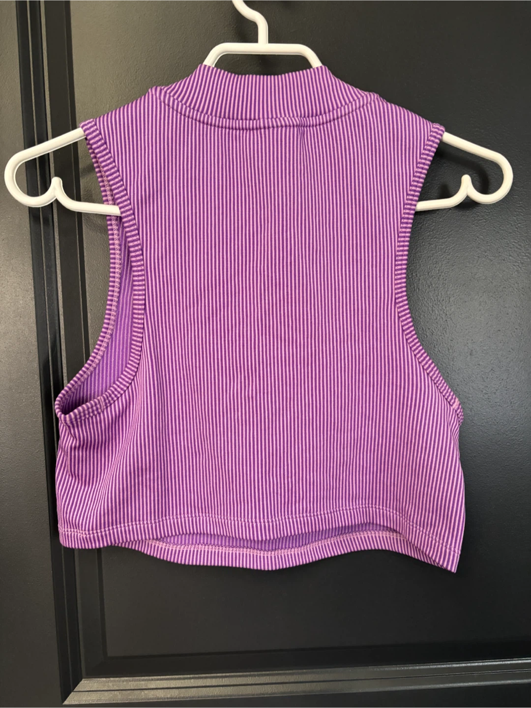 Nike Air Purple Striped Crop Top - photo 3