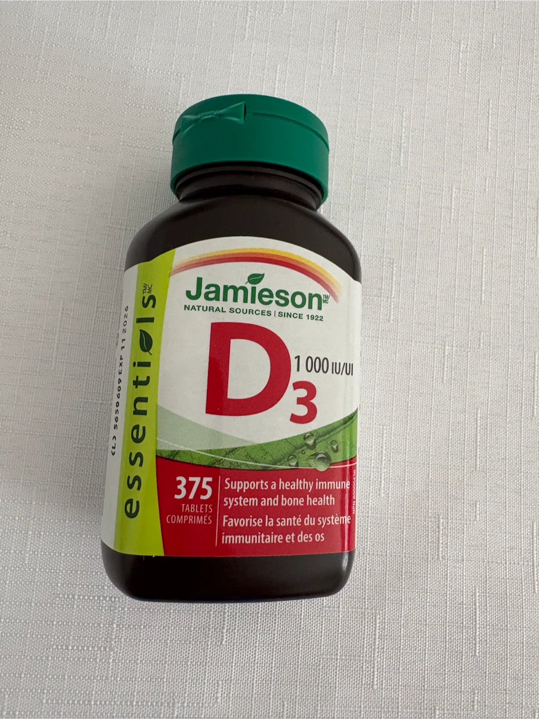 Vit D3 1000 IU - 375 Tablets
