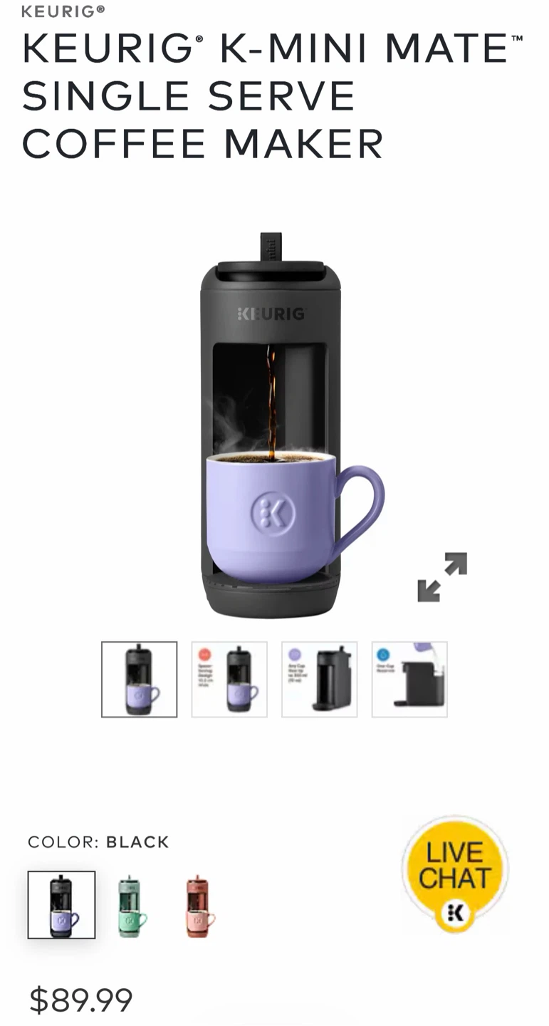 Keurig K-Mini Mate Single Serve Coffee Maker - Black