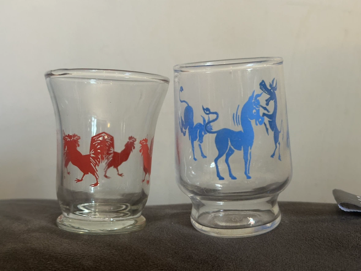 Vintage federal and dominion juice glasses - photo 3