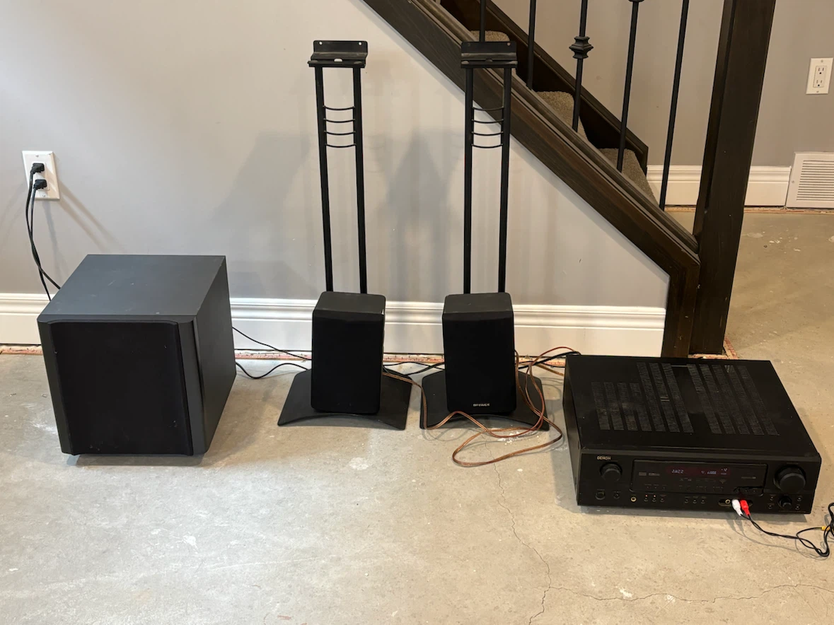 Denon AVR-1705 AV Receiver with Accurian Subwoofer