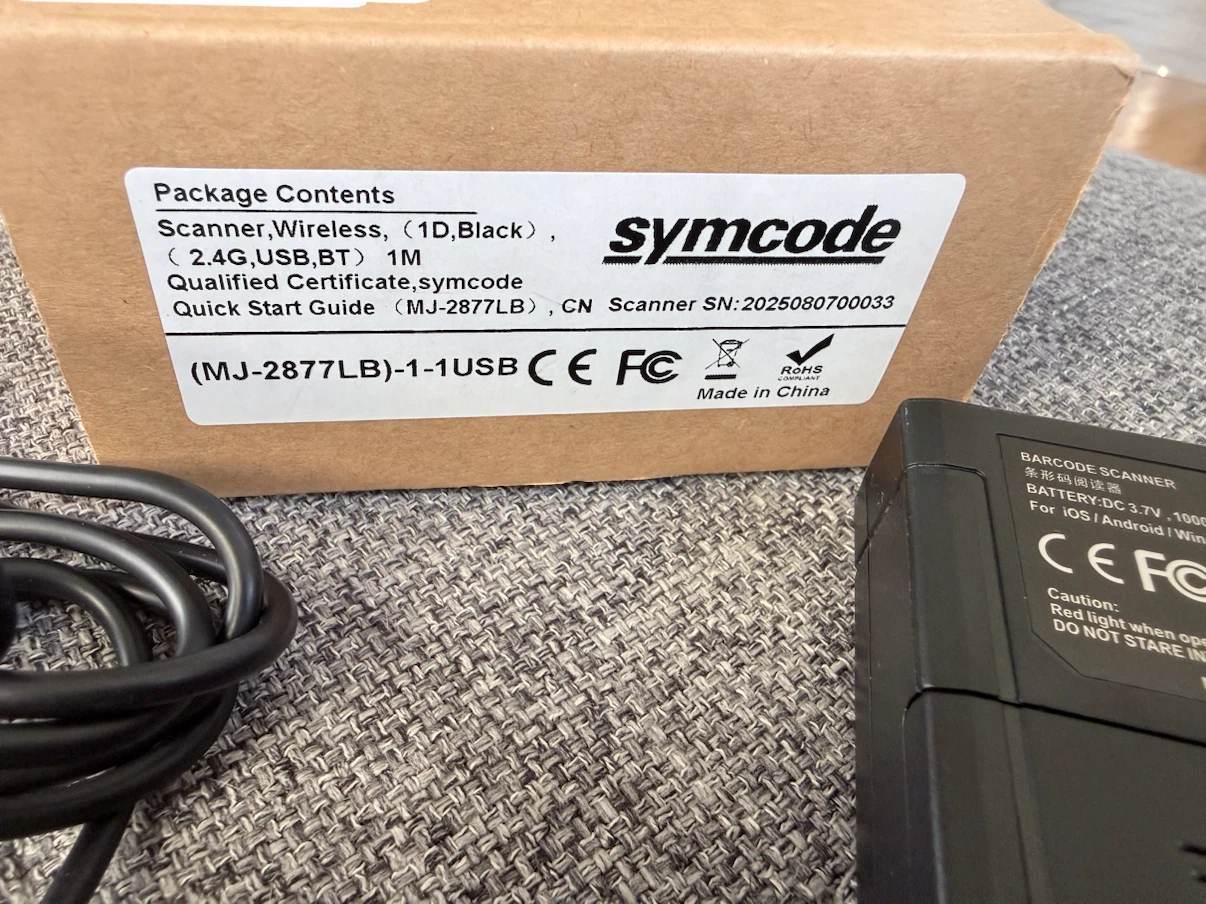 Symcode Wireless Barcode Scanner MJ-2877LB - photo 4