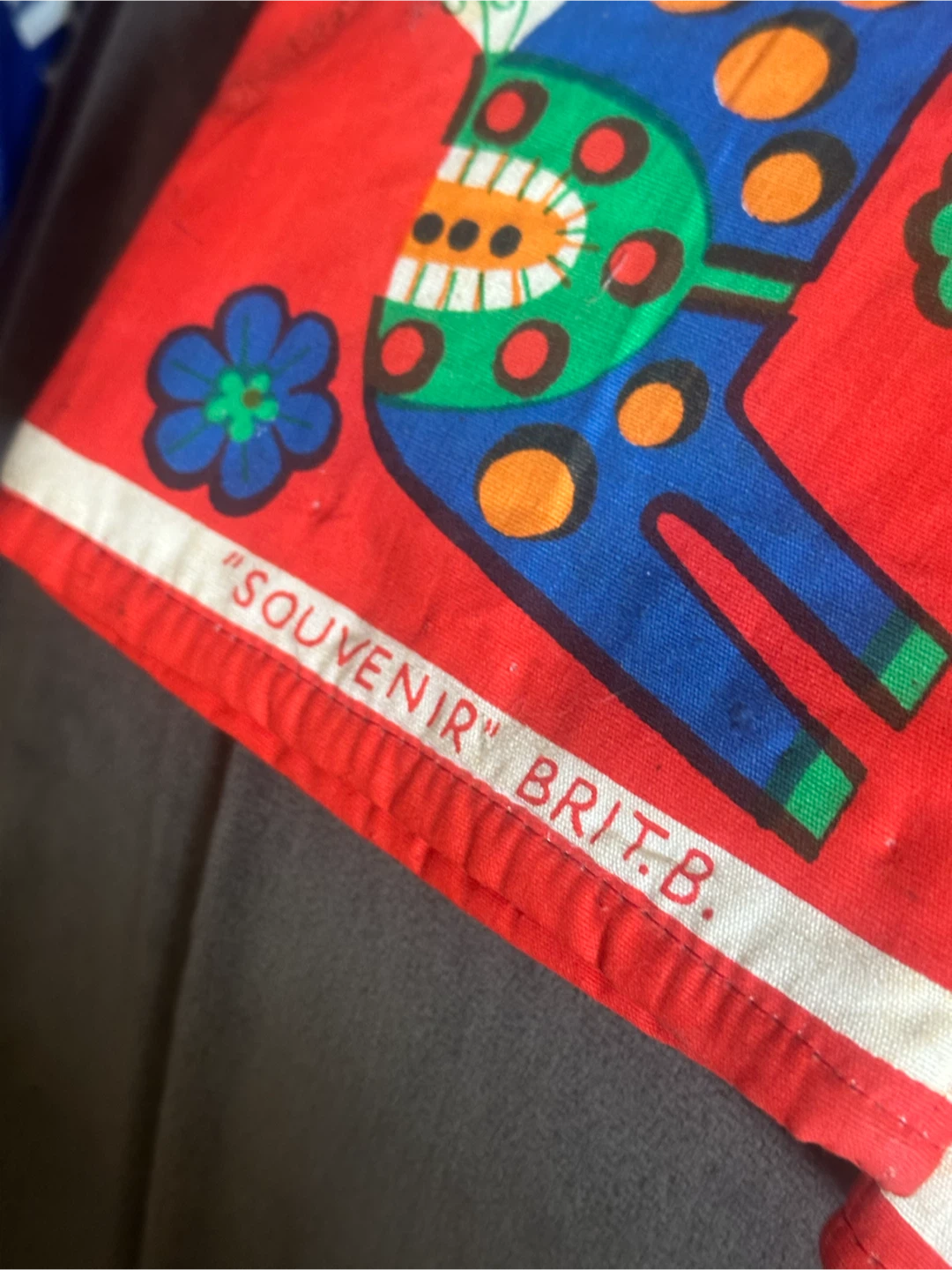 Vintage Dala Horse Folk Art Oven Mitts - photo 3