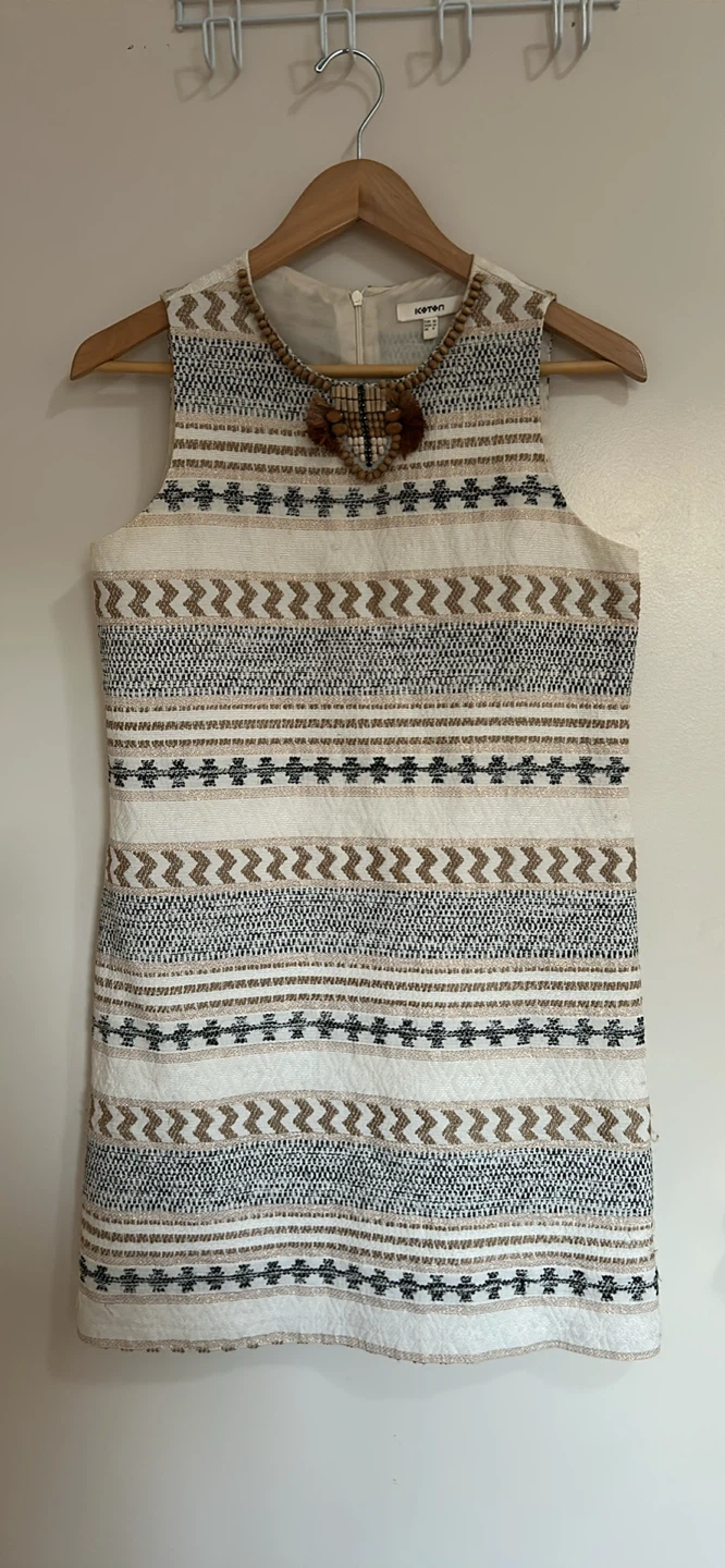 Koton Beaded Embroidered Dress Size S