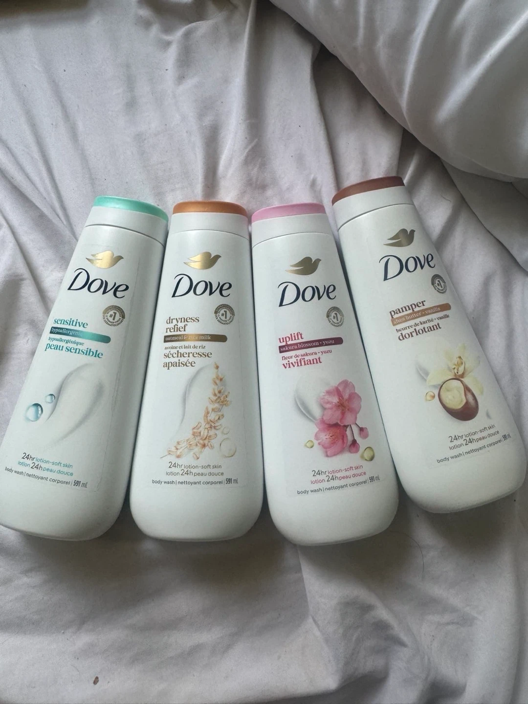 Dove Body Wash Lotions (Set of 4)