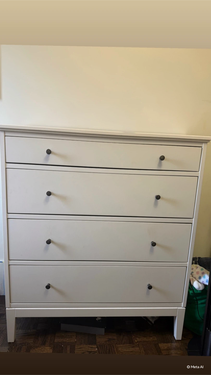 White 4-Drawer Dresser IKEA