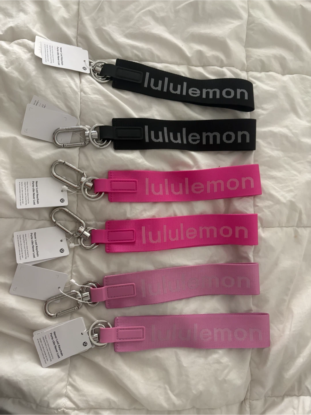 Lululemon Never Lost Keychain